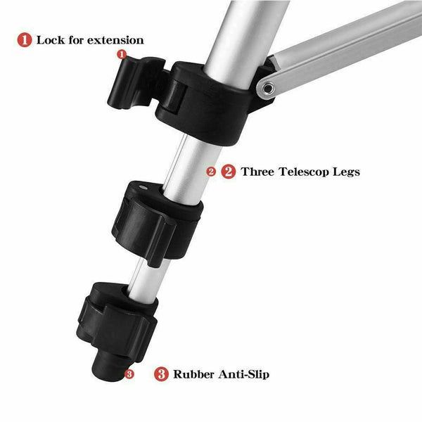Professional Camera Tripod Stand Holder Mount for iPhone Samsung with Carrying Bag